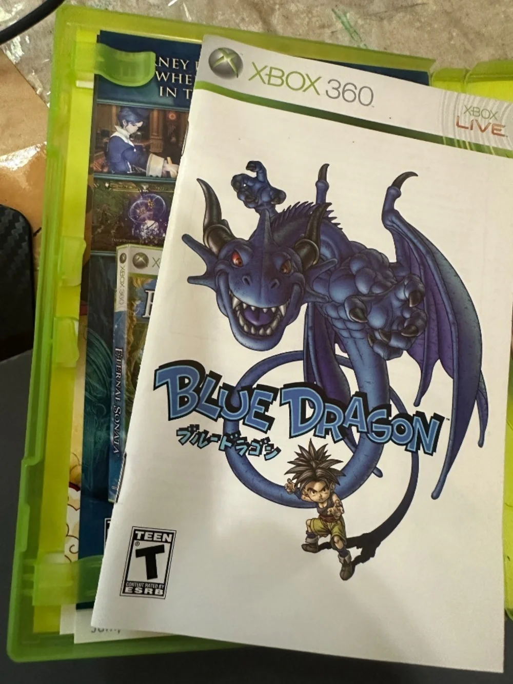 Blue Dragon Microsoft Xbox 360 2007 CIB Complete w Manual 3 Discs 2 Brochures